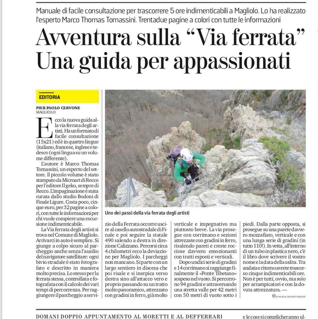 guida avventua sulla via ferrata